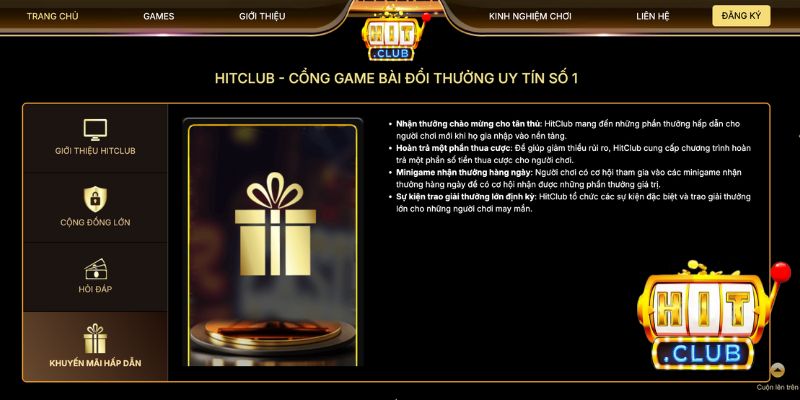 Hitclub dành tặng cho người chơi mới nhiều ưu đãi hấp dẫn